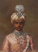 Portrait of Maharaja Sir Sri Krishnaraja Wodeyar Bahadur Krishna Raja Wadiyar IV